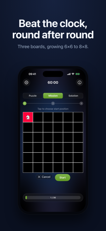 Knight Grid — mission mode